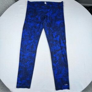 Champion Athletic Leggings Blue XL